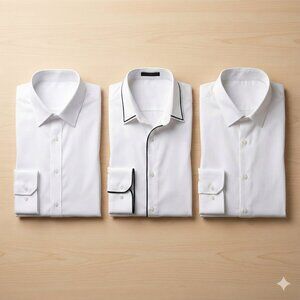 Men's Dress Casual Business Silk Fell Alike Long Sleeve Shirt (3-Packs)